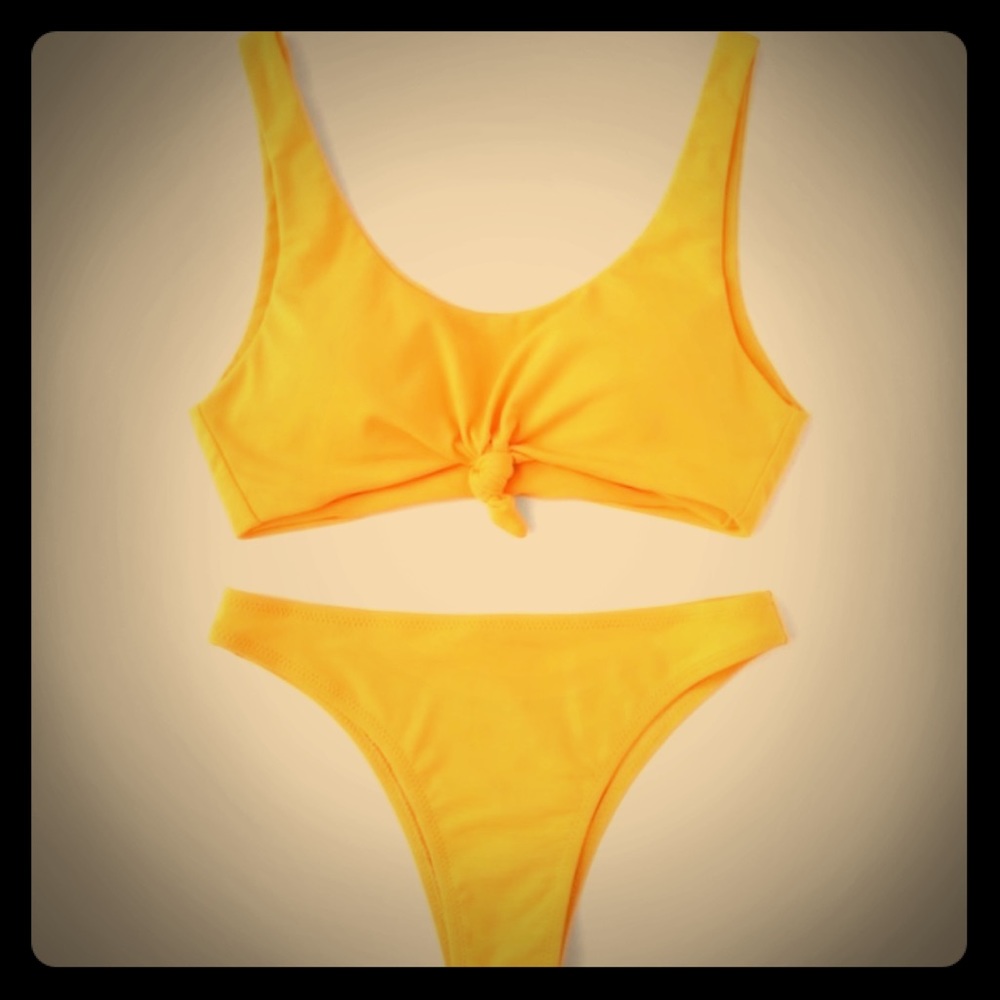 ☀️Front knot bikini👙